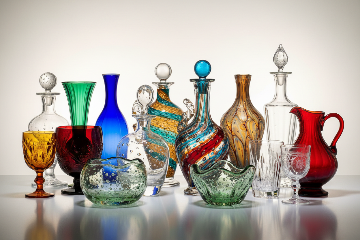Vintage Art Glass - Fire & Light, Blenko, Viking, Fenton | Crows