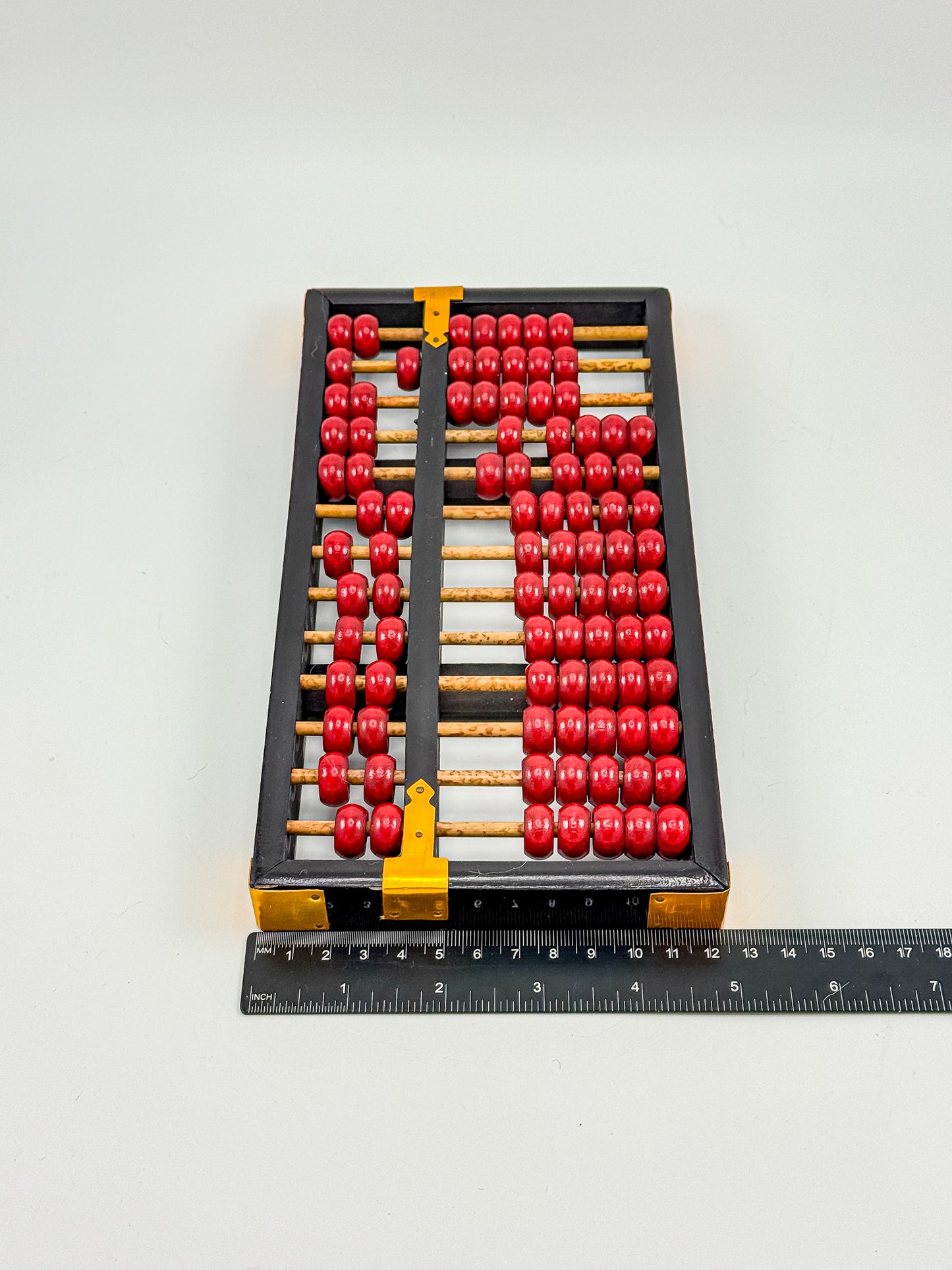 Vintage Lotus Flower Brand Wooden Abacus | 13 Rods 91 Beads | Made in Peoples Republic of China