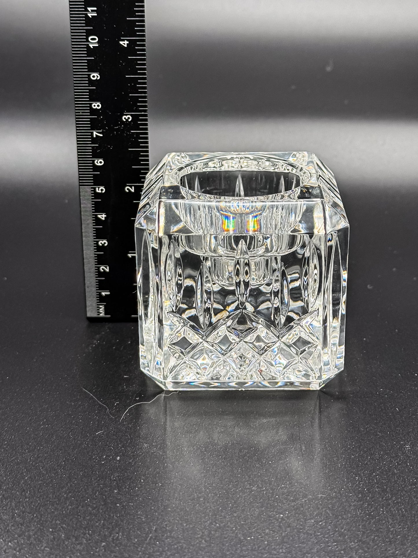 Vintage Waterford Crystal Lismore Votive Candle Holder - Small Chip