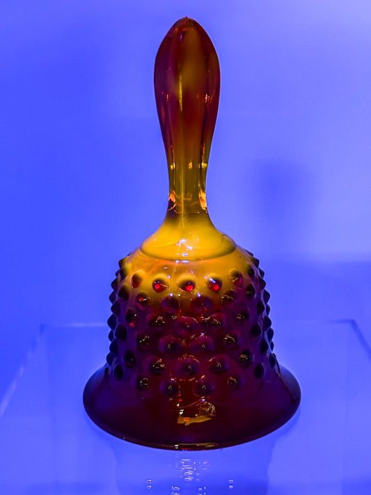 Fenton Amberina Glass Bell
