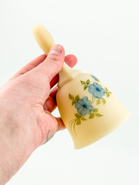 Fenton Custard Glass Bell - Signed