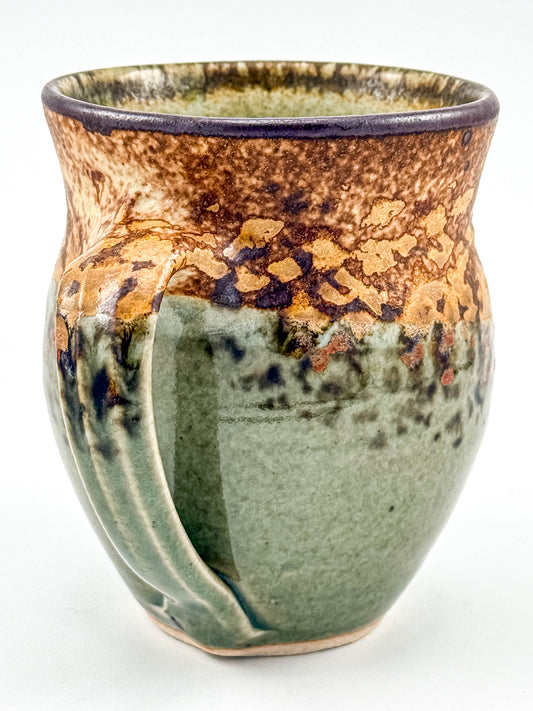 Sunset Canyon Pottery Round Mug — Safari Pattern