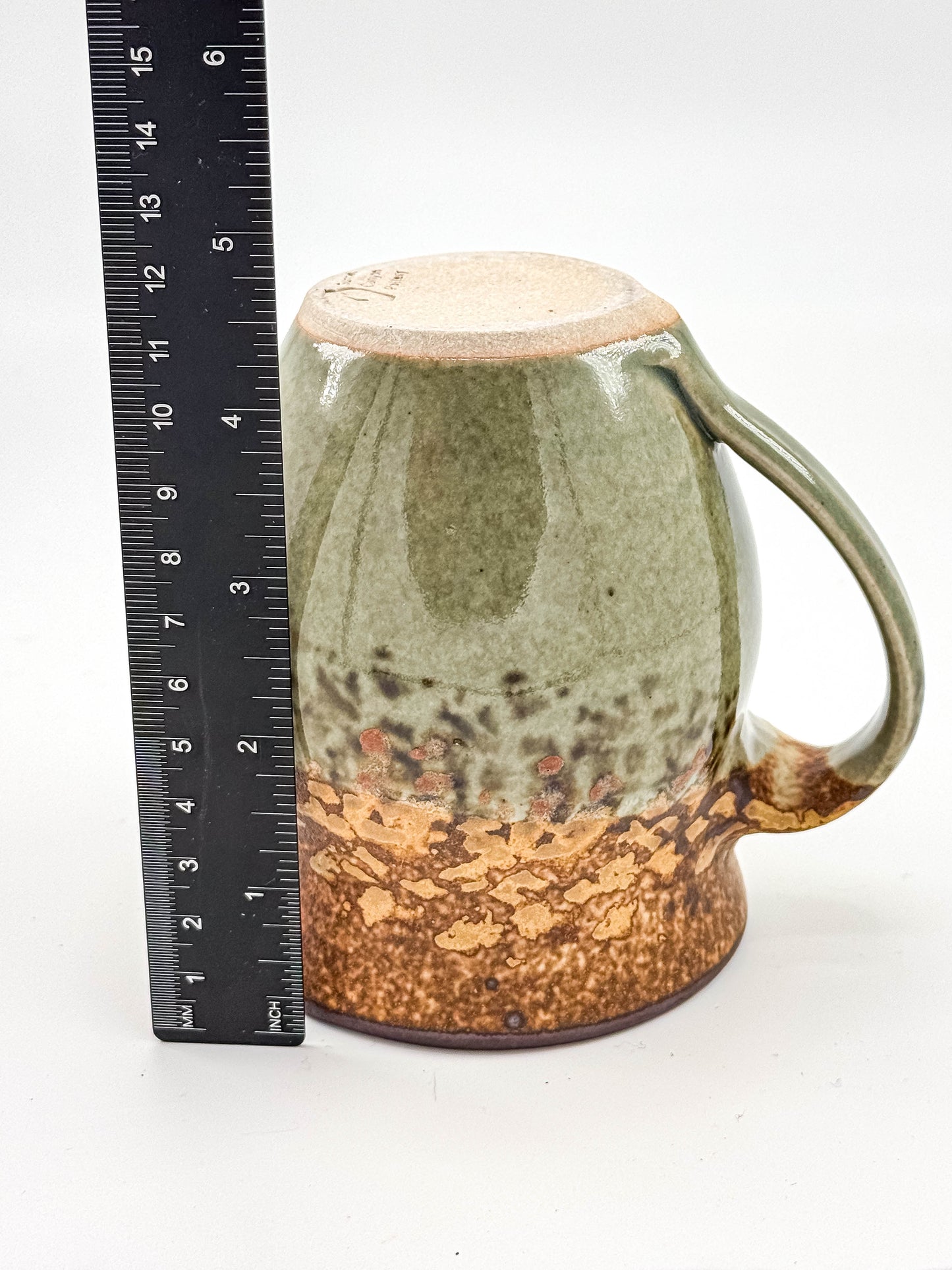 Sunset Canyon Pottery Round Mug — Safari Pattern
