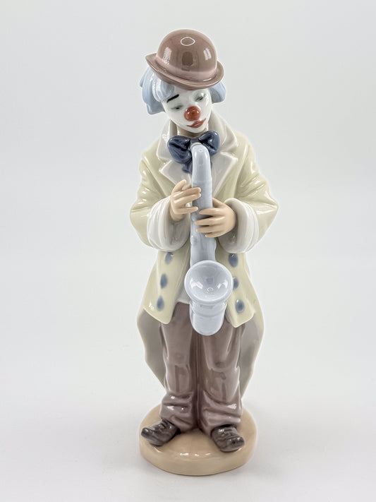 Vintage Lladro Porcelain Clown Figure 5471