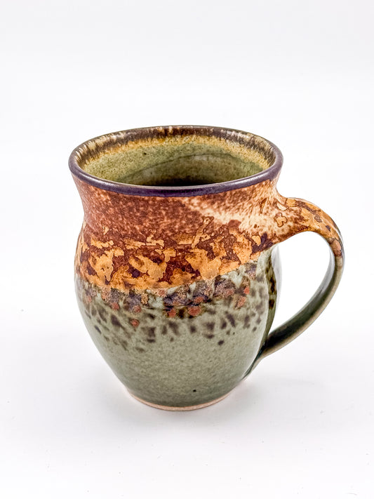 Sunset Canyon Pottery Round Mug — Safari Pattern