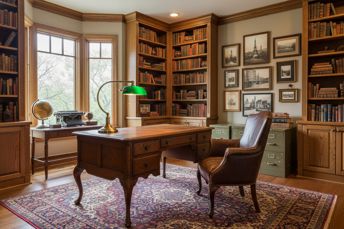 Decorating a Home Office With Vintage Decor