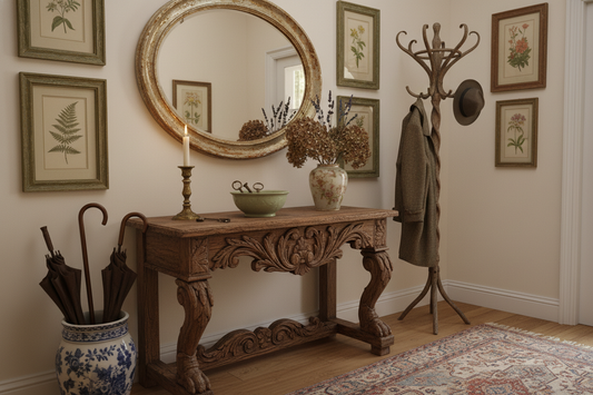 Decorating an Entryway With Vintage Decor