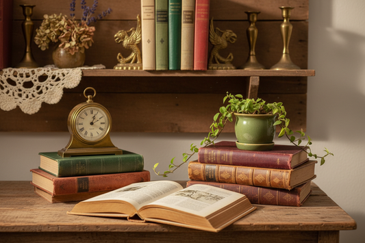 How to Decorate With Vintage Books