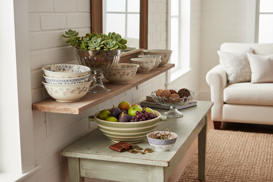 How to Decorate With Vintage Bowls