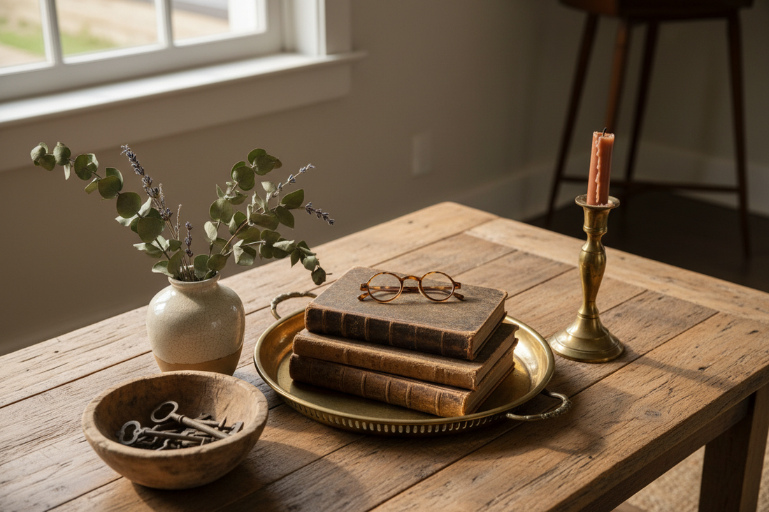 How to Style a Coffee Table With Vintage Decor That Feels Effortless