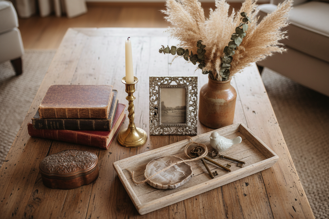 How to Style a Coffee Table With Vintage Decor