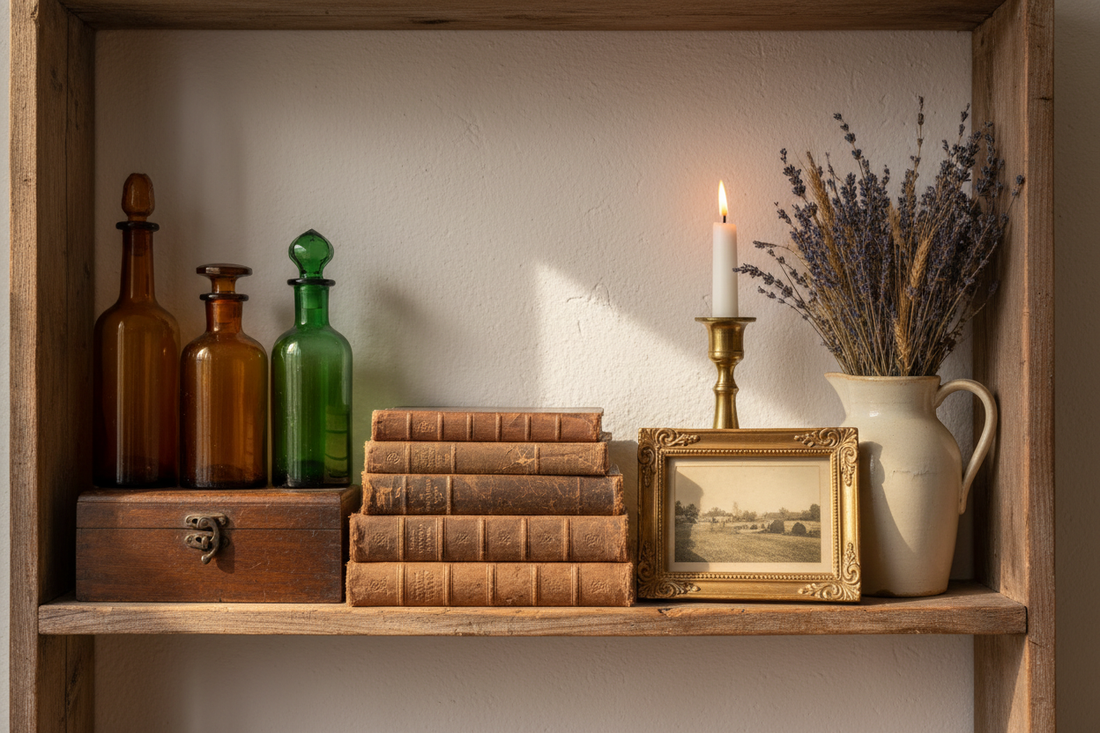 How to Style a Shelf With Vintage Decor