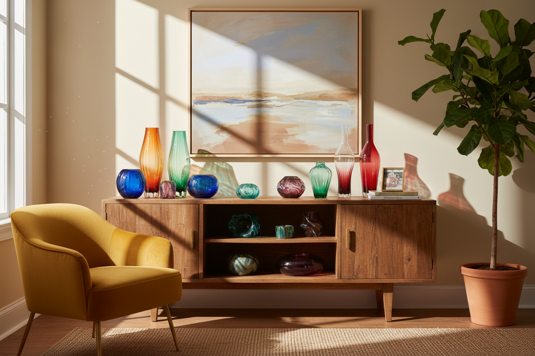 How to Style Vintage Art Glass