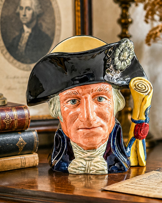 Vintage Royal Doulton George Washington Character Jug D6669 — 250th Anniversary Edition, 1982