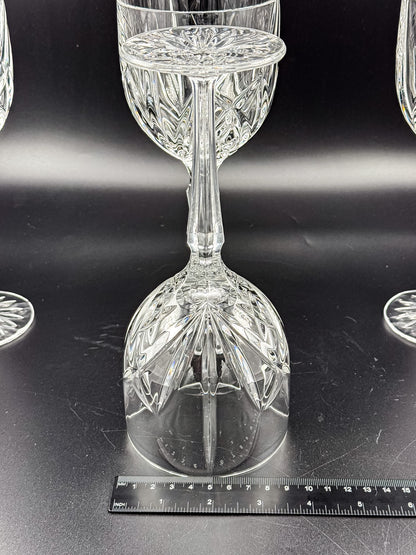Marquis by Waterford Brookside Crystal Wine or Water Goblets, Set of 4, Signed