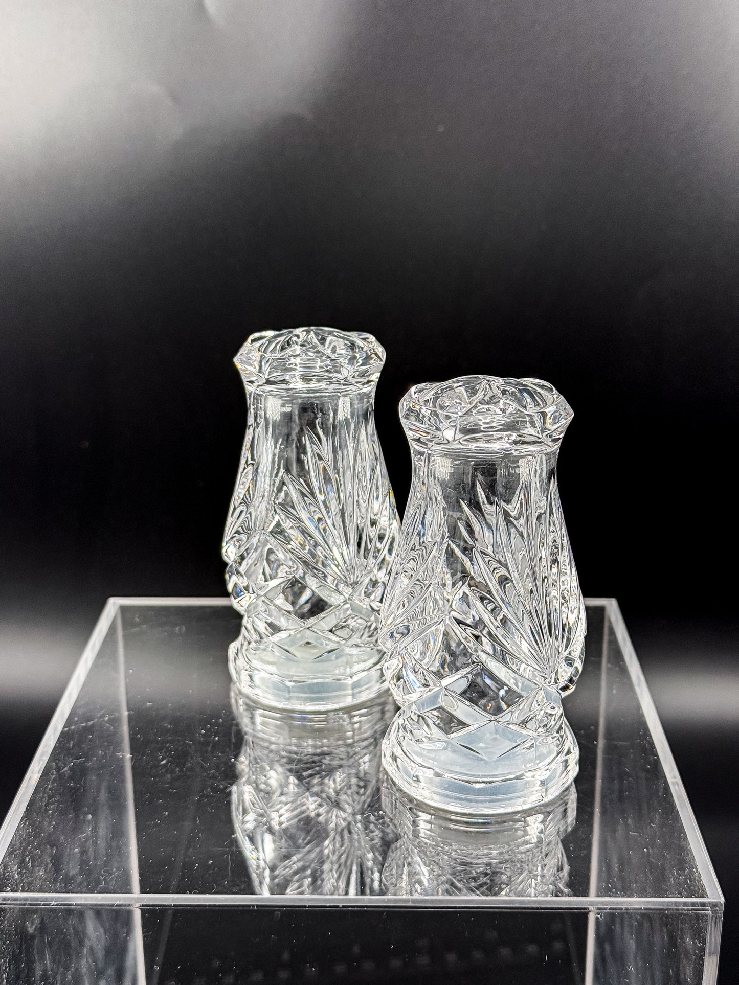 Noritake Hampton Hall Crystal Salt and Pepper Shakers, Pair