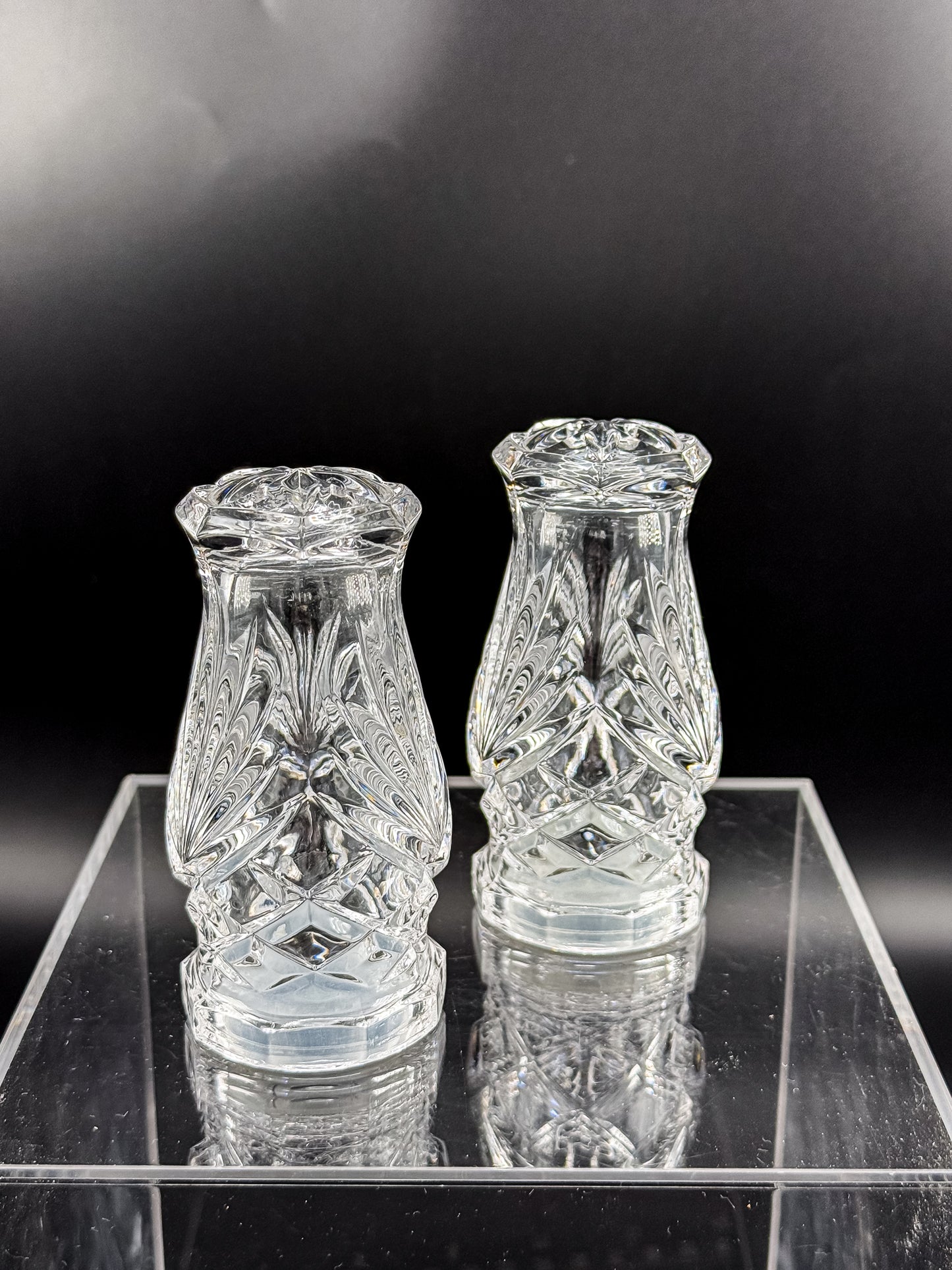Noritake Hampton Hall Crystal Salt and Pepper Shakers, Pair