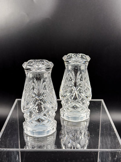 Noritake Hampton Hall Crystal Salt and Pepper Shakers, Pair