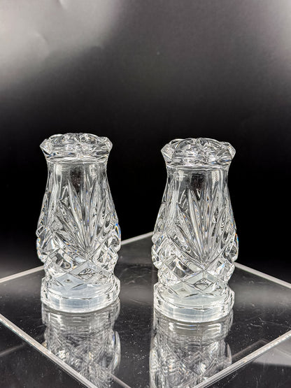 Noritake Hampton Hall Crystal Salt and Pepper Shakers, Pair
