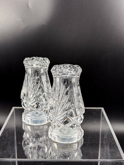 Noritake Hampton Hall Crystal Salt and Pepper Shakers, Pair