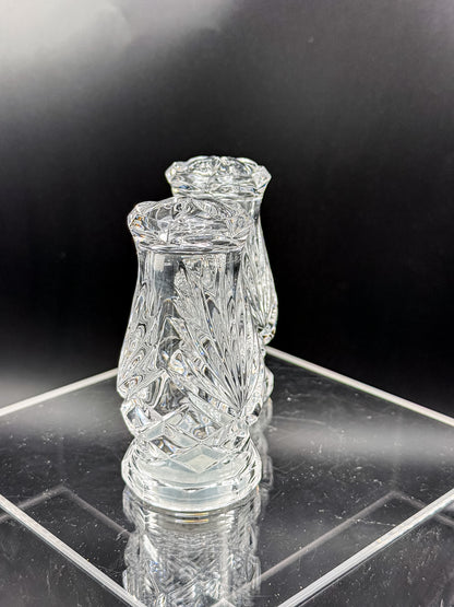 Noritake Hampton Hall Crystal Salt and Pepper Shakers, Pair