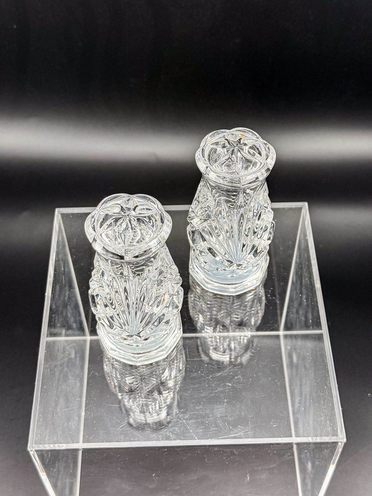 Noritake Hampton Hall Crystal Salt and Pepper Shakers, Pair