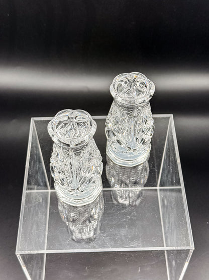 Noritake Hampton Hall Crystal Salt and Pepper Shakers, Pair