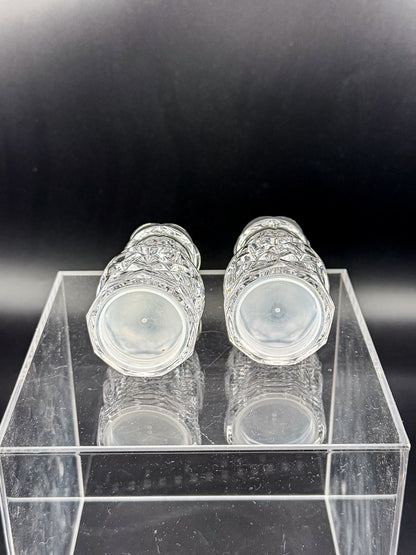 Noritake Hampton Hall Crystal Salt and Pepper Shakers, Pair