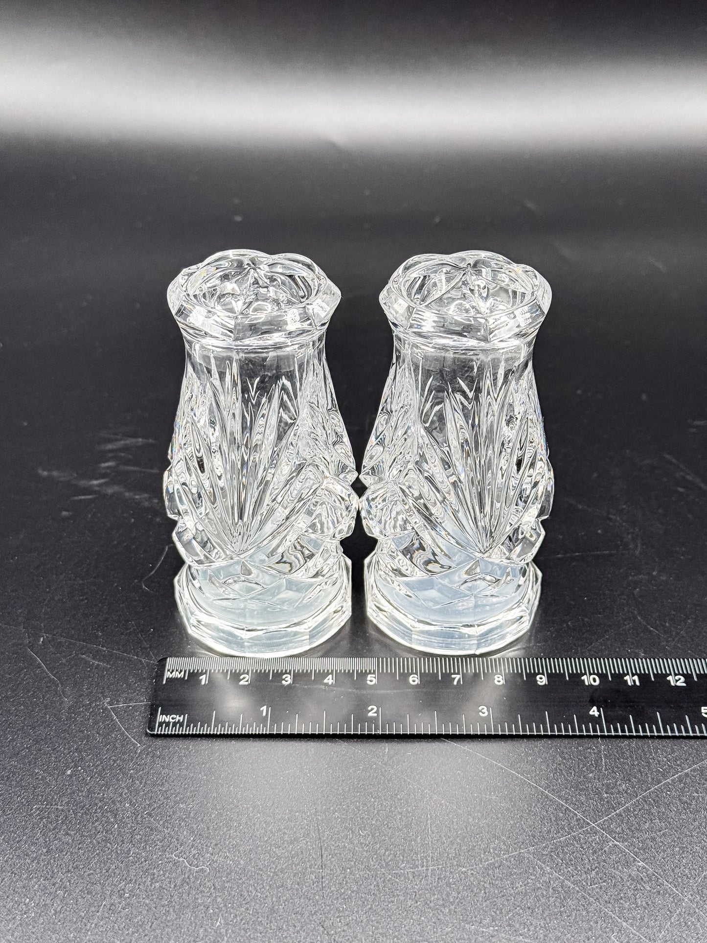 Noritake Hampton Hall Crystal Salt and Pepper Shakers, Pair