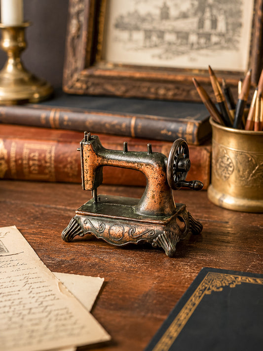 Vintage Miniature Sewing Machine Pencil Sharpener with Working Needle, Made in Hong Kong