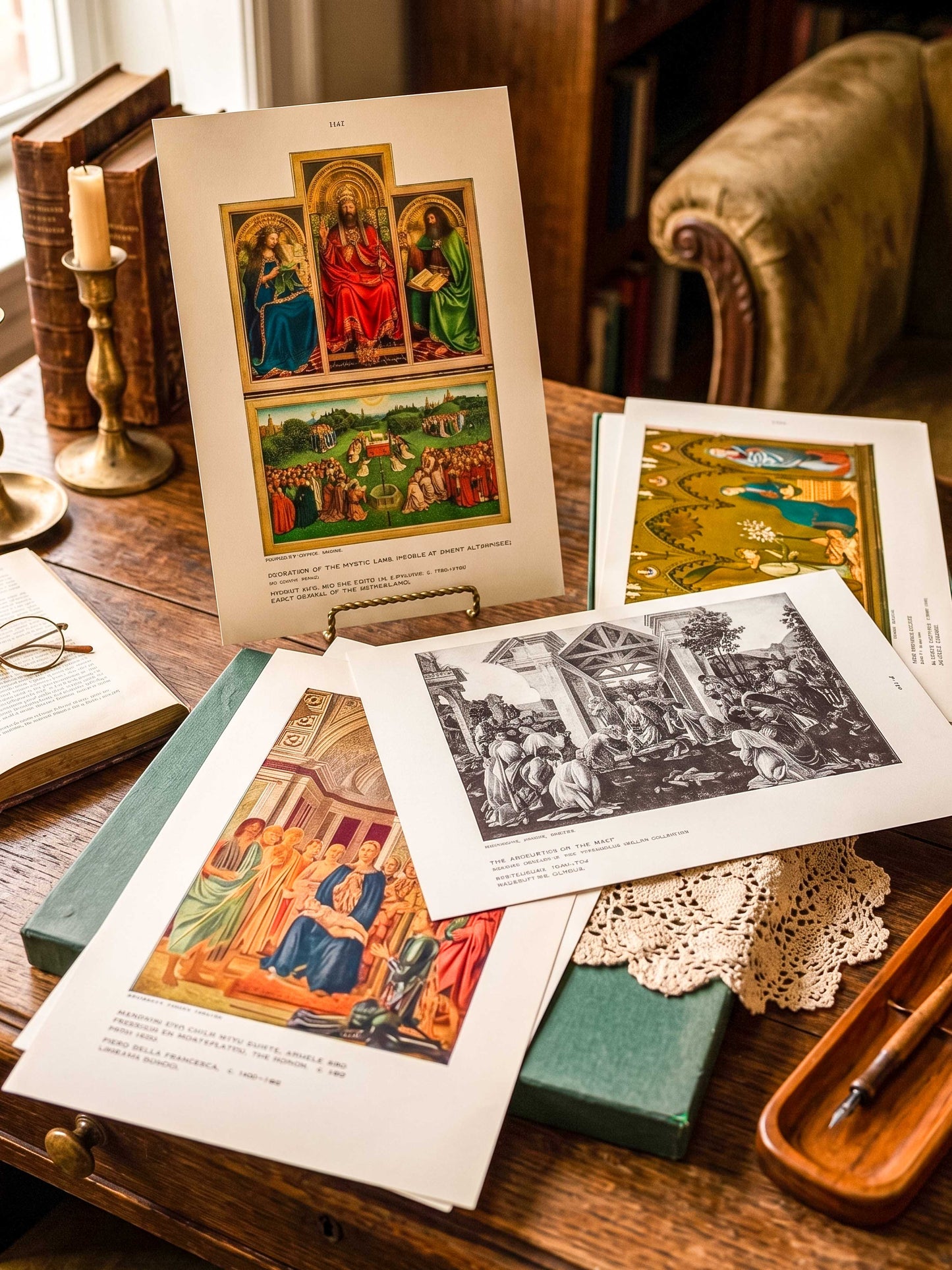 Vintage University Prints Art History Portfolio - Fine Art Reproductions in Box