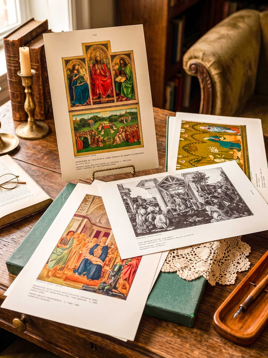 Vintage University Prints Art History Portfolio - Fine Art Reproductions in Box