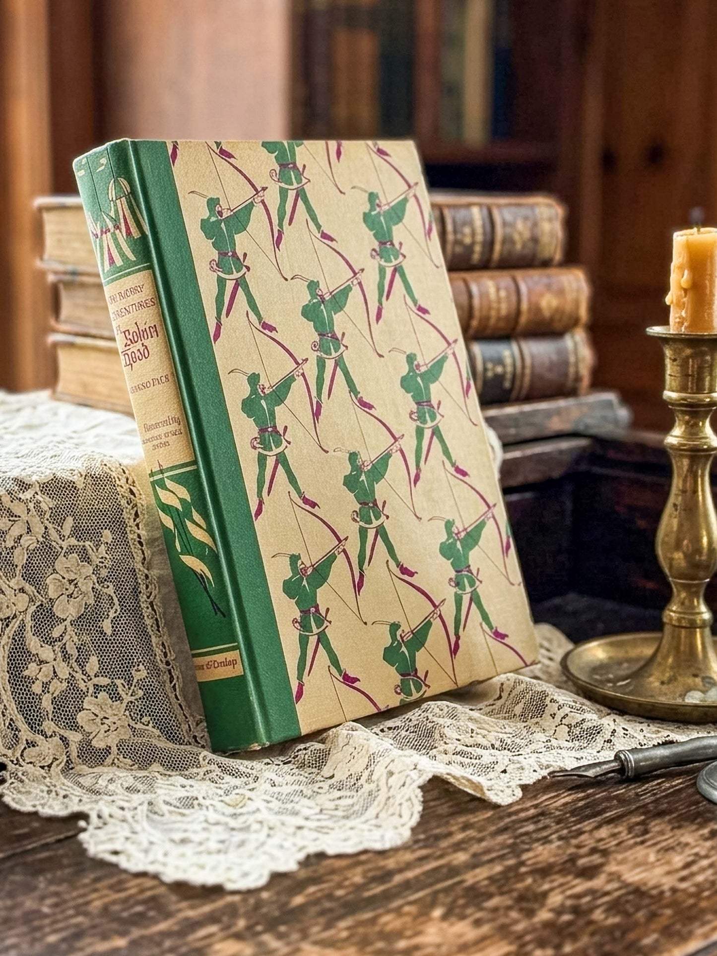 The Merry Adventures of Robin Hood by Howard Pyle - 1952 Edition with Christmas Inscription
