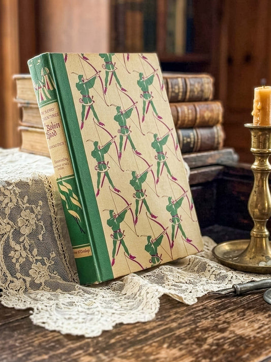 The Merry Adventures of Robin Hood by Howard Pyle - 1952 Edition with Christmas Inscription