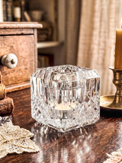 Vintage Waterford Crystal Lismore Votive Candle Holder - Small Chip