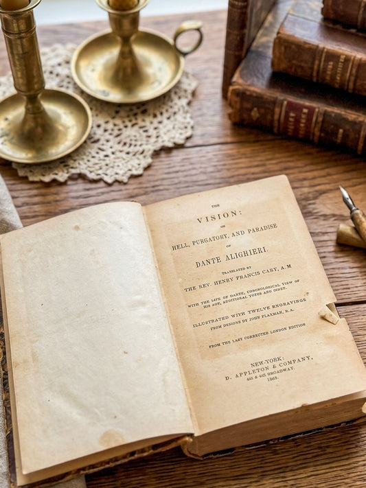 1868 Dante's Divine Comedy - The Vision by Rev. Henry Francis Cary