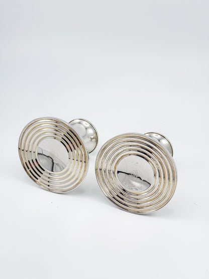 Alvin Sterling Weighted Candlestick Holders – Pair