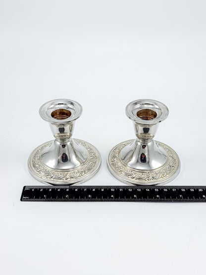Alvin Sterling Weighted Candlestick Holders – Pair