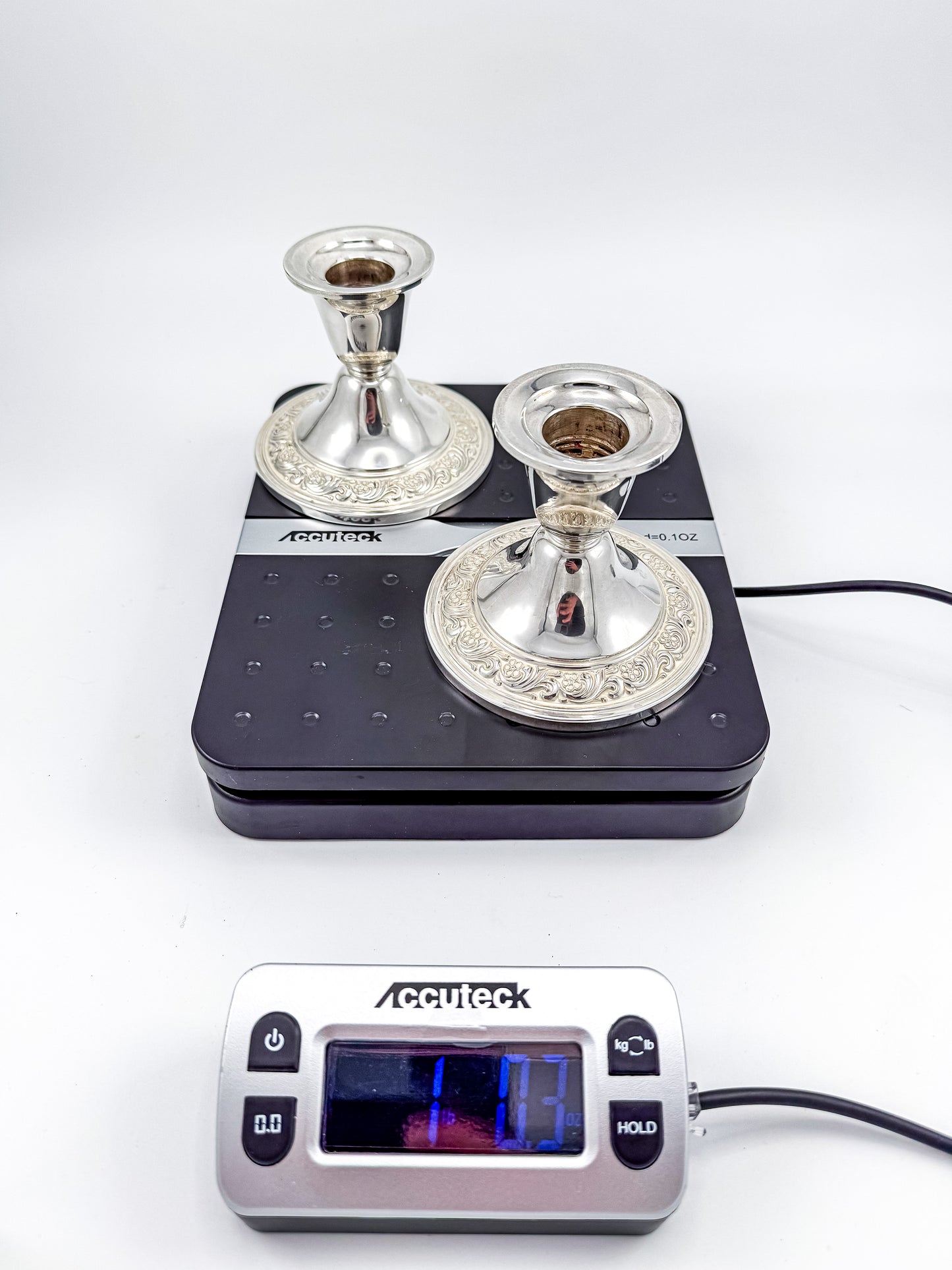 Alvin Sterling Weighted Candlestick Holders – Pair