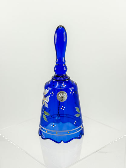 Fenton Art Glass Cobalt Blue Bell – Dual Signed Dan Fenton & H. Tofia, 95th Anniversary