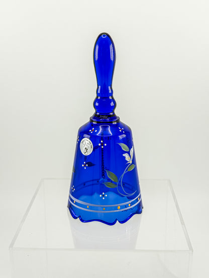 Fenton Art Glass Cobalt Blue Bell – Dual Signed Dan Fenton & H. Tofia, 95th Anniversary