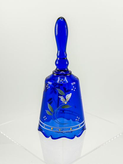 Fenton Art Glass Cobalt Blue Bell – Dual Signed Dan Fenton & H. Tofia, 95th Anniversary