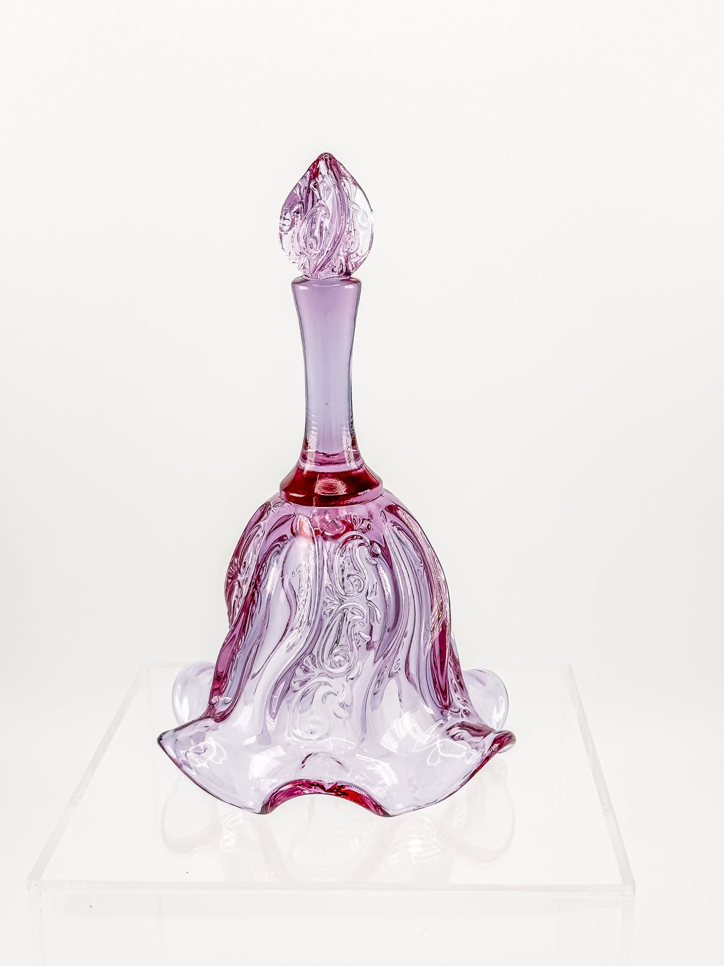 Vintage Fenton Lilac Paisley Bell