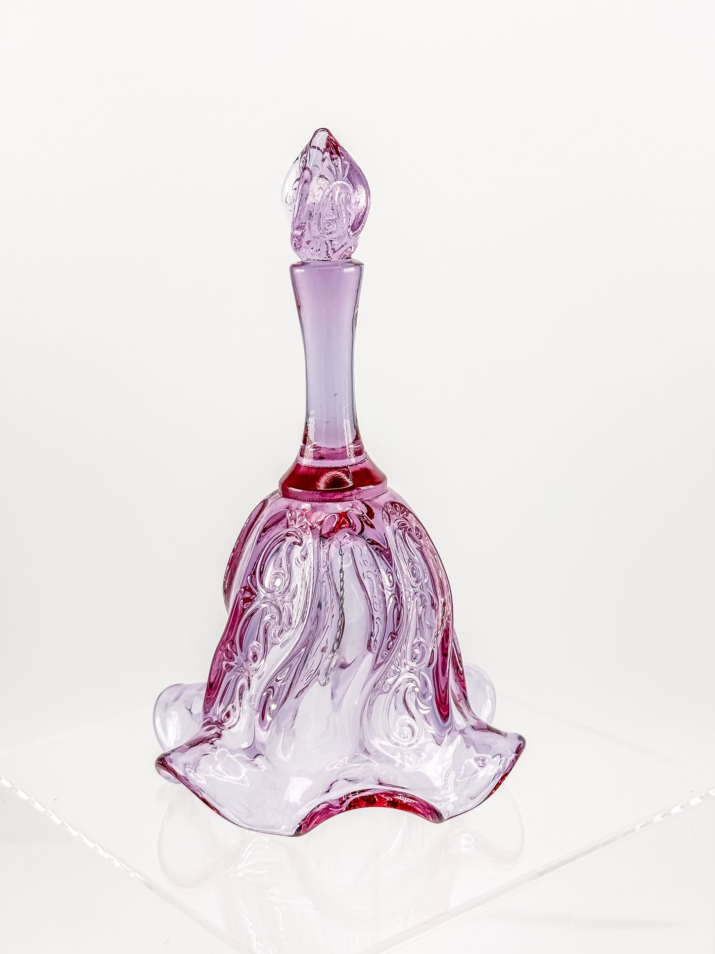 Vintage Fenton Lilac Paisley Bell