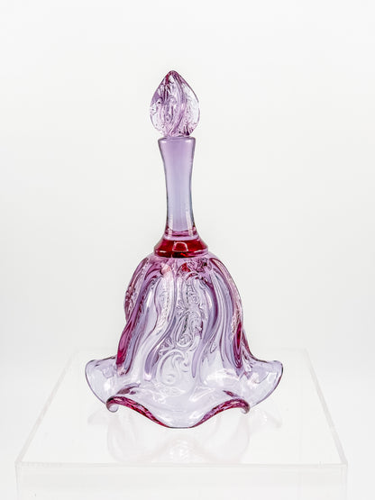 Vintage Fenton Lilac Paisley Bell