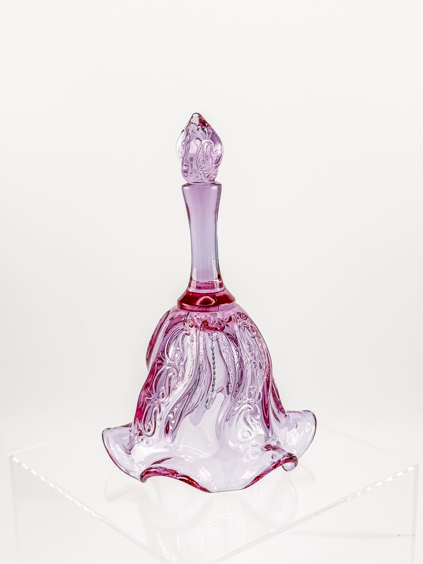 Vintage Fenton Lilac Paisley Bell