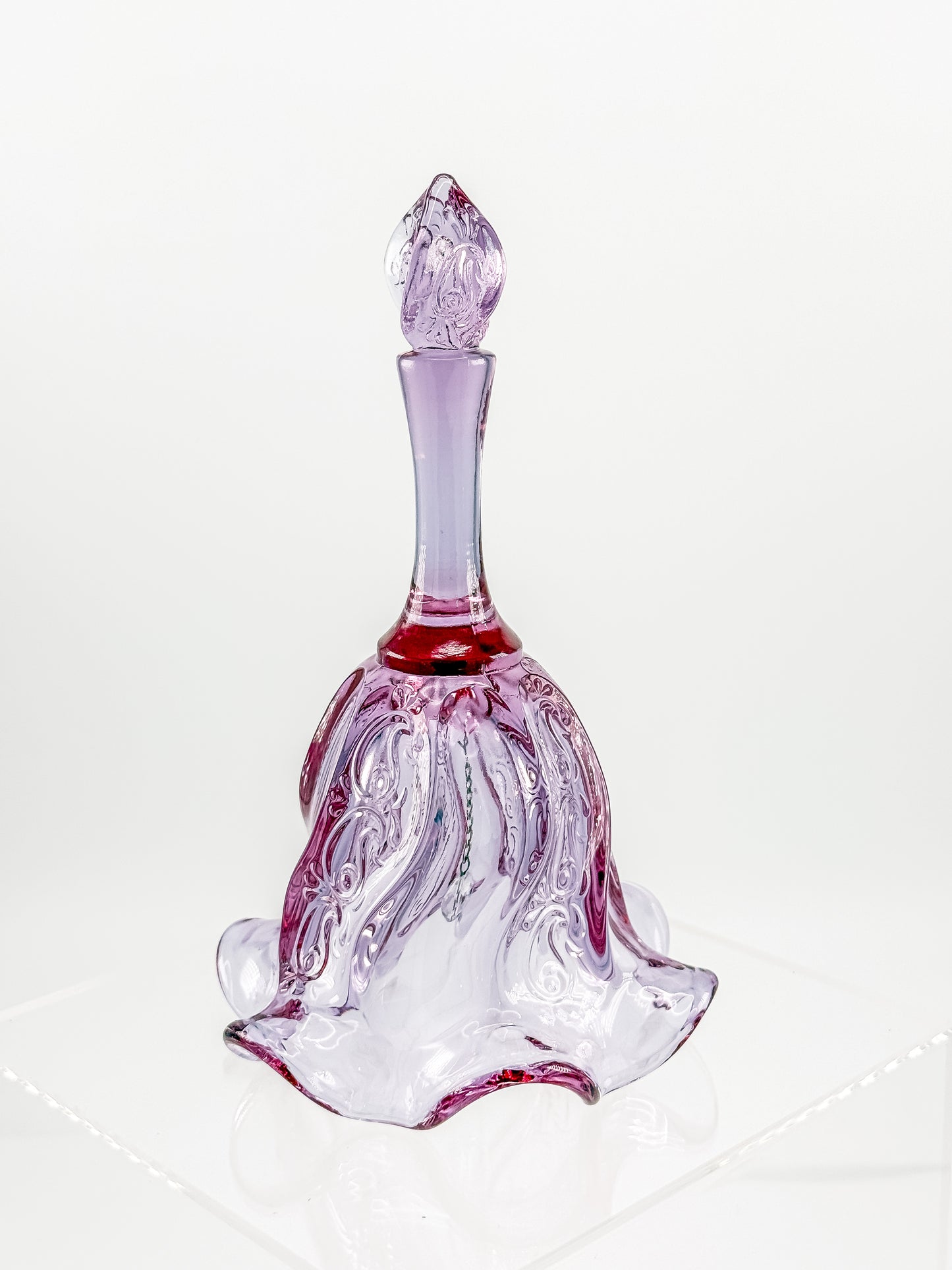 Vintage Fenton Lilac Paisley Bell