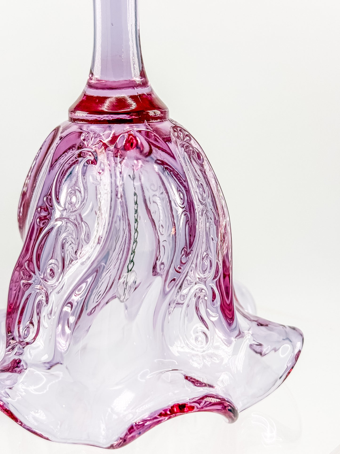 Vintage Fenton Lilac Paisley Bell