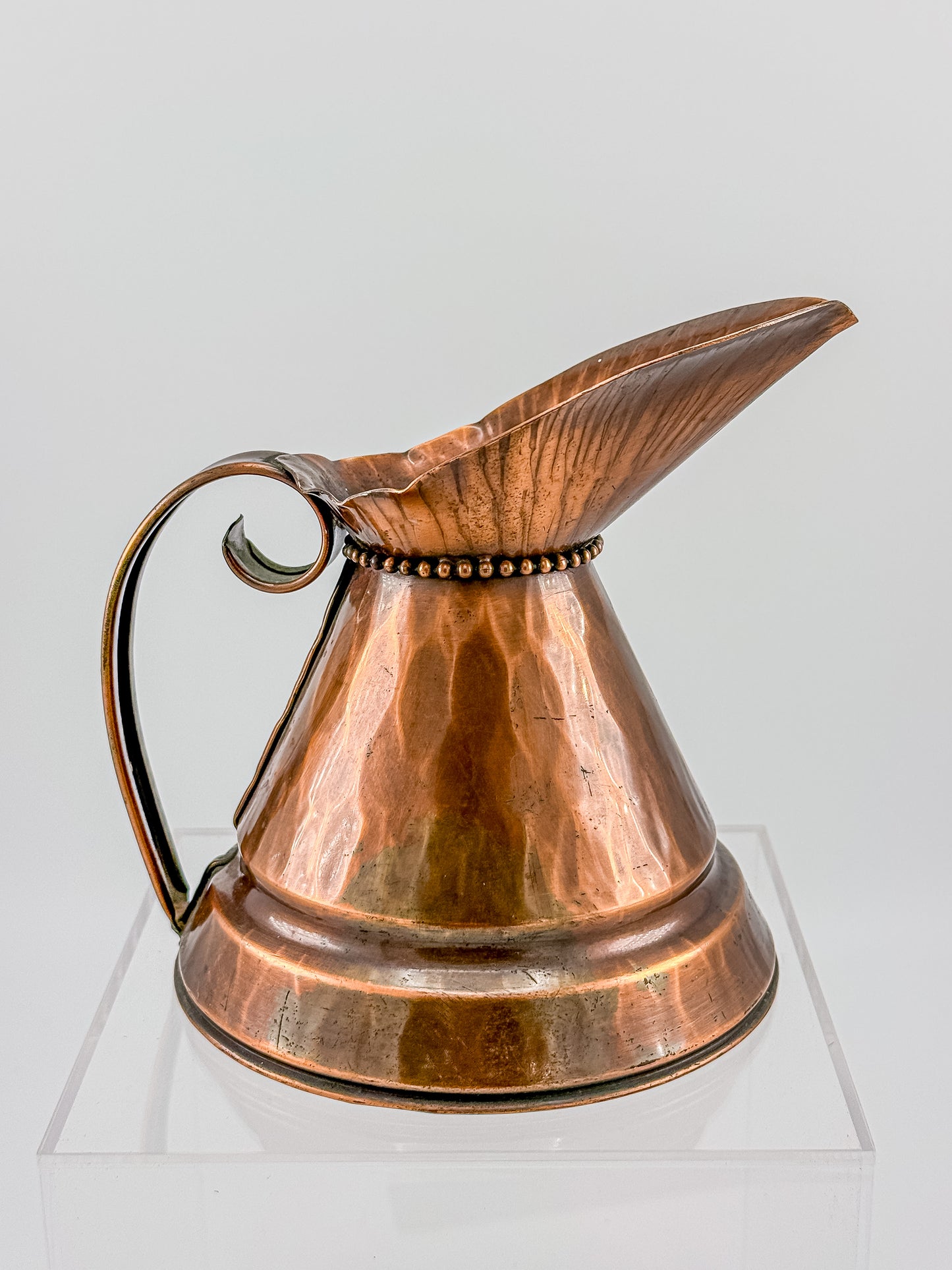 Vintage Craftsman Co. Hand Made Solid Copper Ewer Small Pitcher USA #304