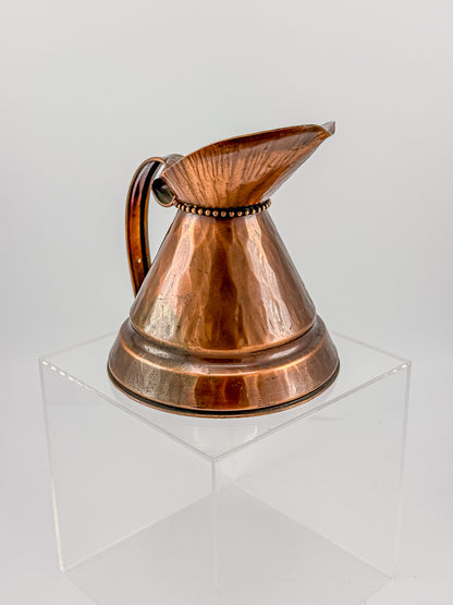 Vintage Craftsman Co. Hand Made Solid Copper Ewer Small Pitcher USA #304